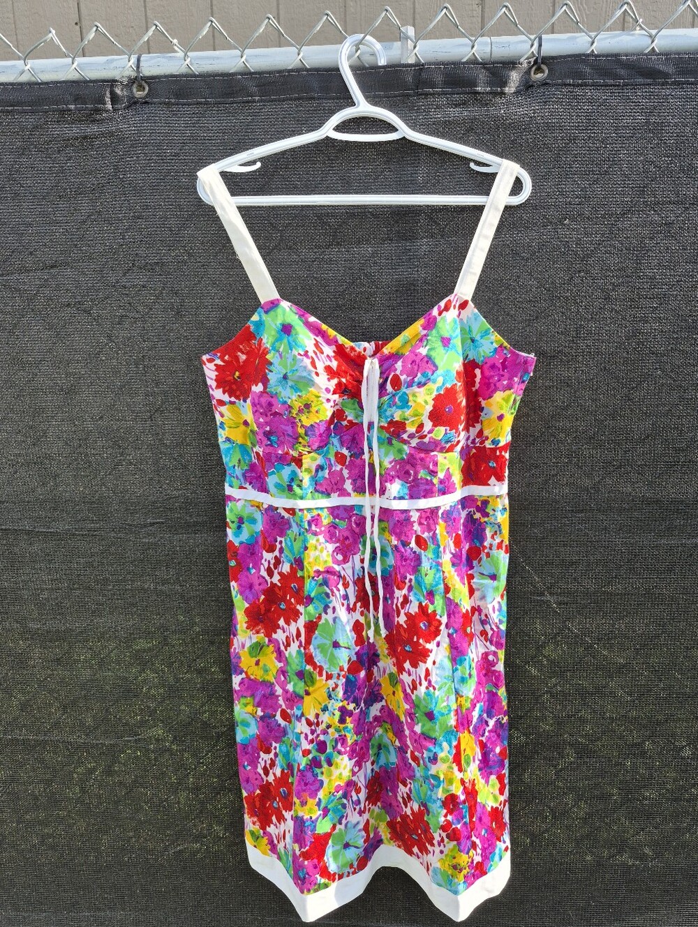 Addition Elle Colorful Floral Spaghetti Strap Dress